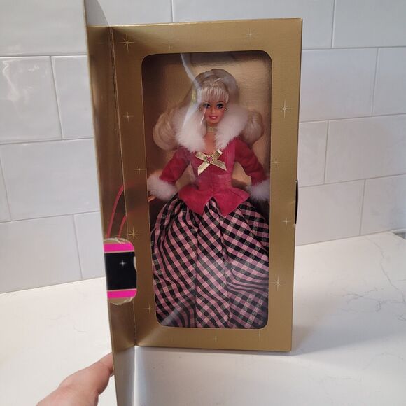 Barbie Avon Winter Rhapsody Special Edition 16353 Mattel 1996 NRFB Bonde Pink - Picture 14 of 16